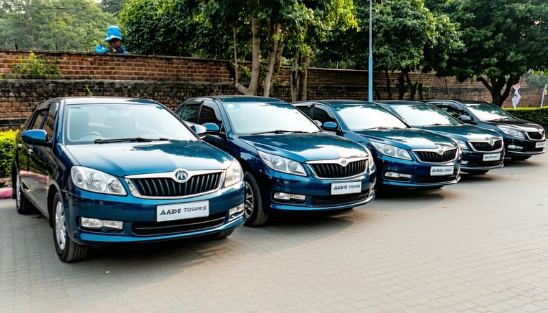 Fleet of Aadi Tours and Travels sedan cars